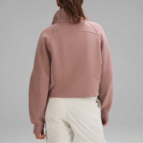 ❌SOLD❌ LULULEMON Scuba Oversized Funnel Neck Half Zip (Twilight Rose) Size M-L - Picture 2 of 3